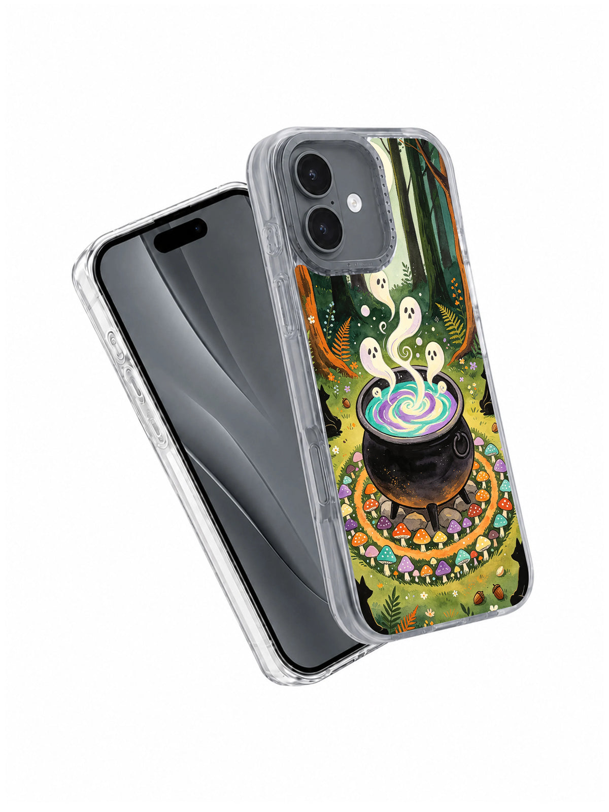 Cauldron of Shared Sighs iPhone 17 Case angled view