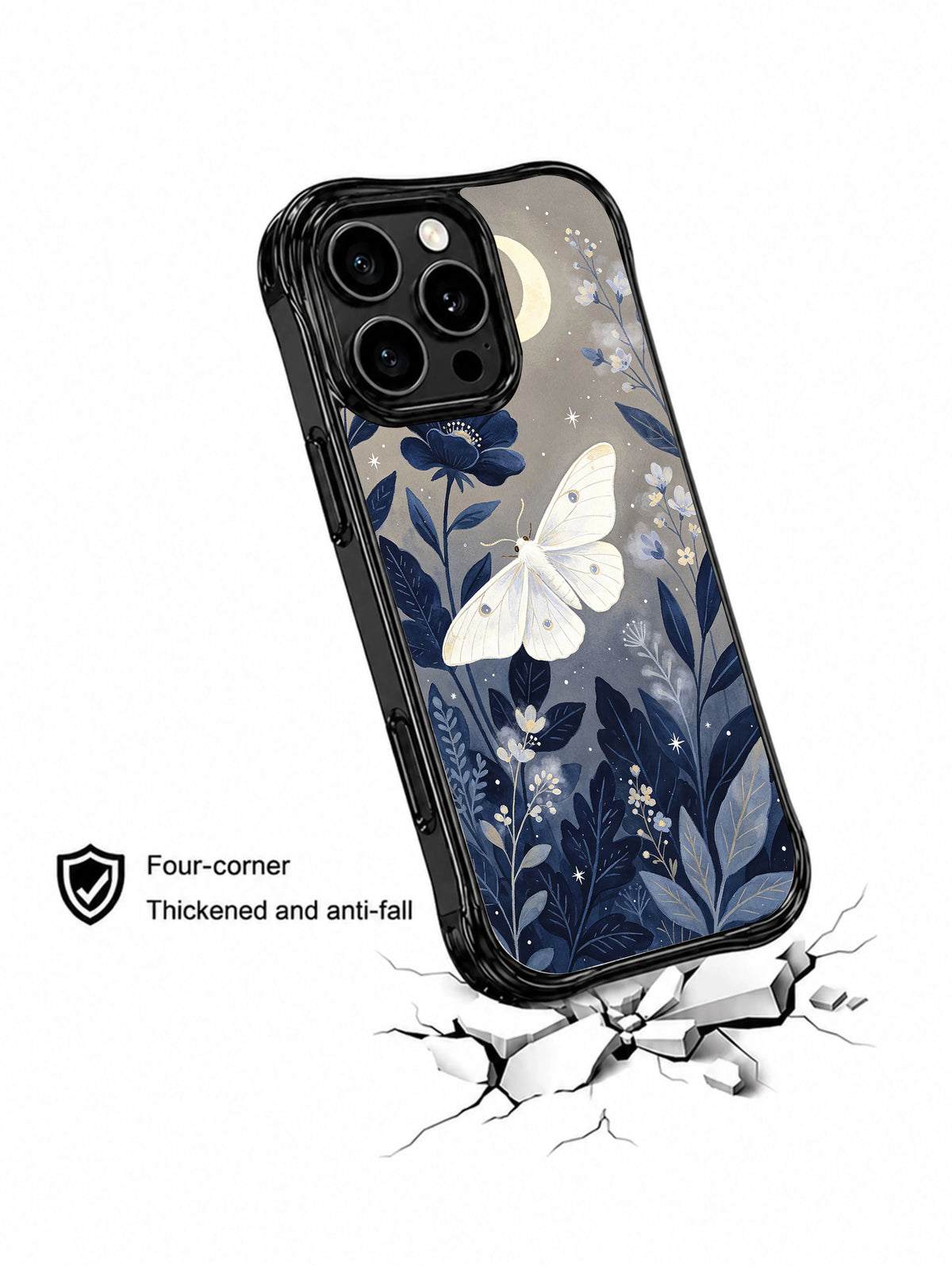 Elowen Fern moon moth phone case lifestyle view