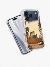 Chapter by the Floor Lamp clear iPhone 17 Pro Case angle view