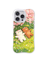 Meadow Petal Rest pattern on iPhone 14 Pro Max case