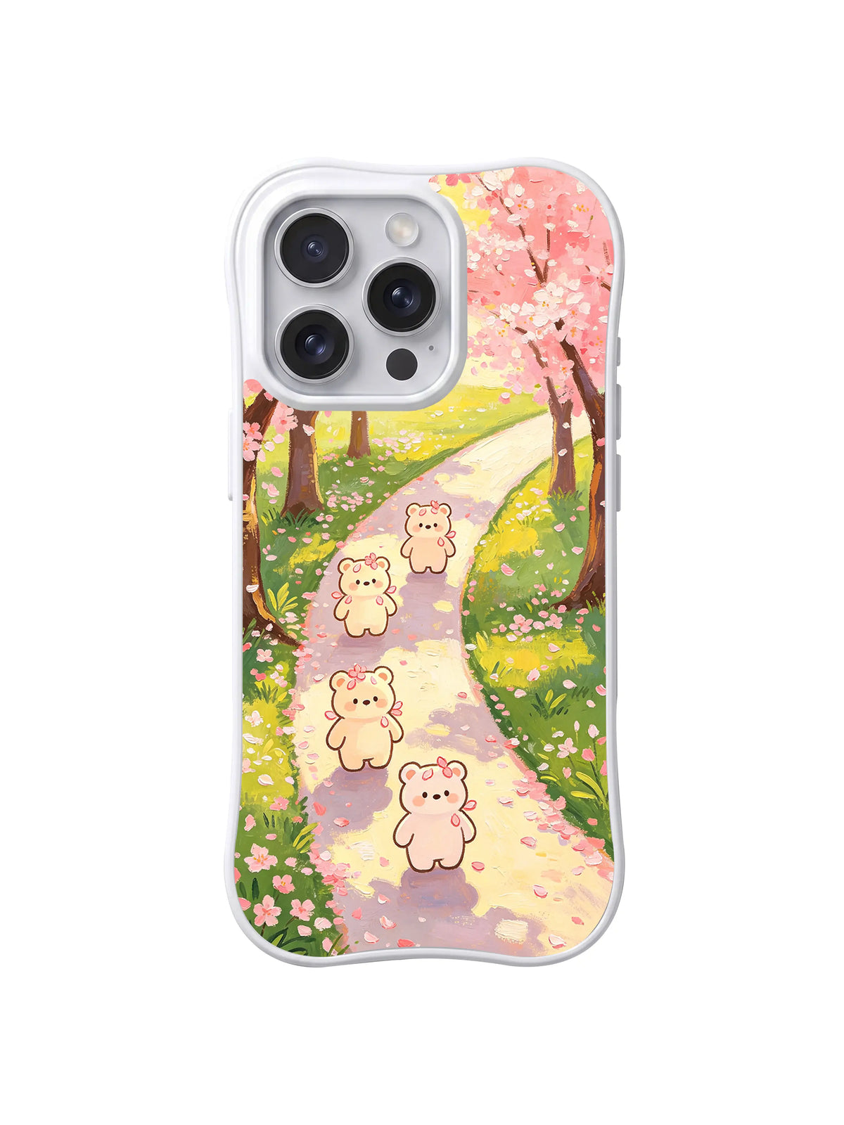 Petal Path Procession pattern on iPhone 14 Pro Max case