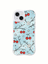 Cherry Blossom Letter iPhone 14 Plus case front view