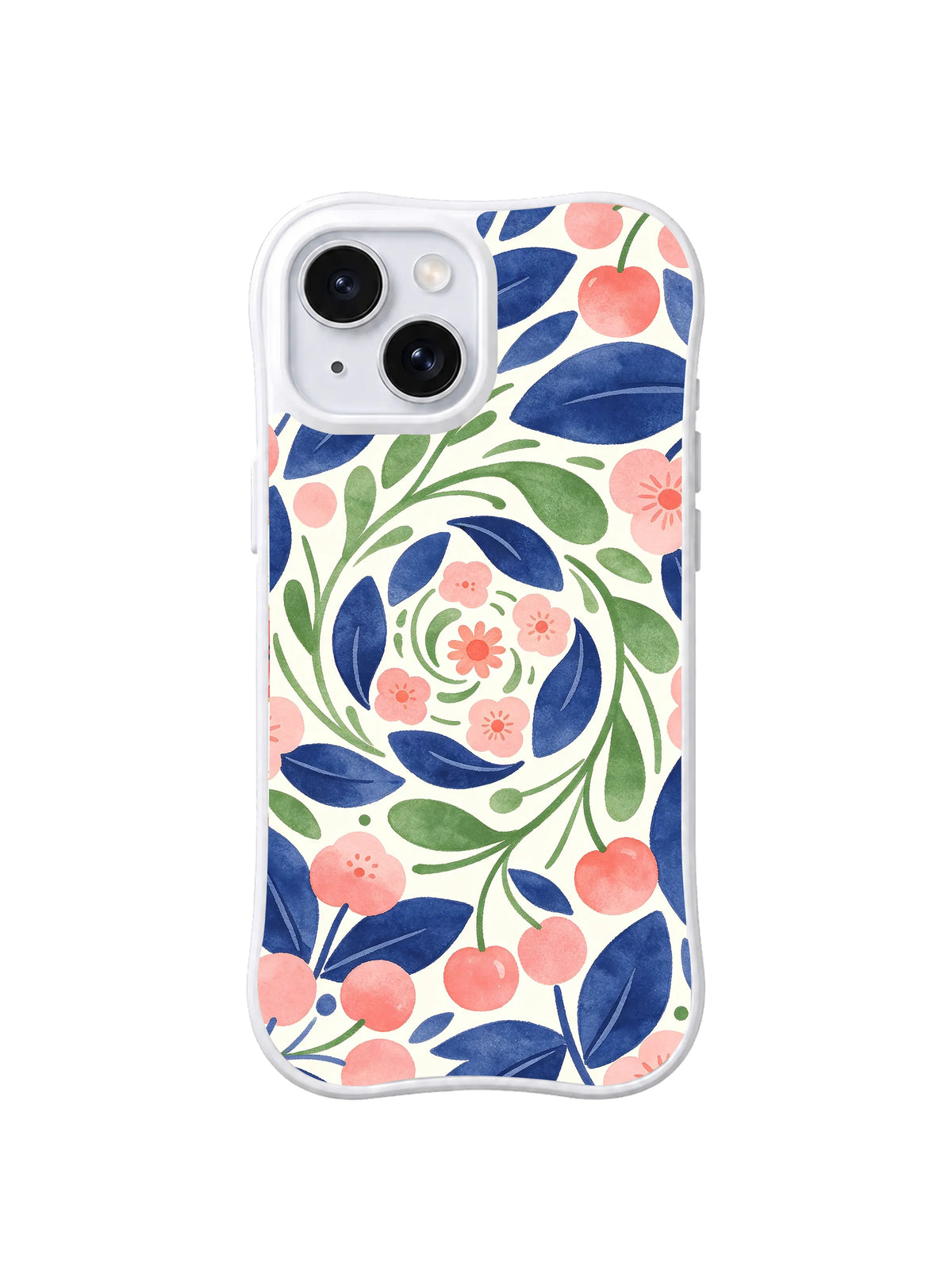Floral Spiral Joy iPhone 14 case pattern