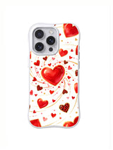 Cherry Heart Orbit artwork for iPhone 16 Pro case