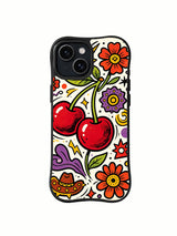 Cherry Cowgirl Bloom iPhone 15 Plus case with western floral art