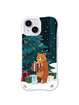 Cinnamon Bear Evergreen gift artwork on an iPhone 14 case