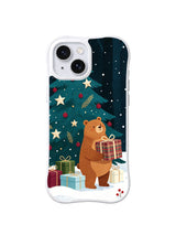 Snowy Bear Gift Grove artwork on an iPhone 14 case