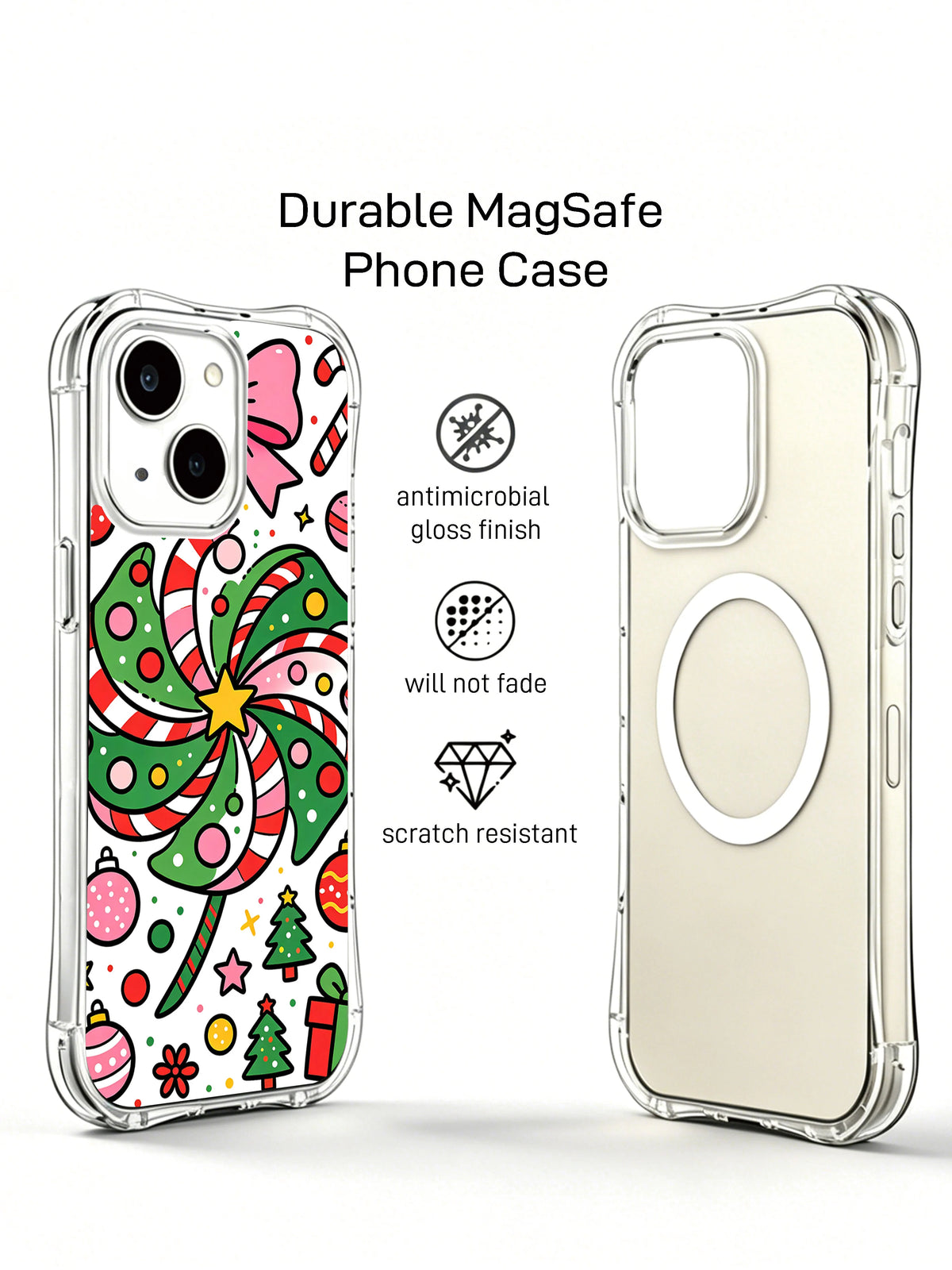 Christmas Bow and Candy Dream: Case artwork beside an inner case view showing a circular ring.