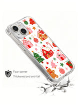 Christmas Candy Village: Angled case above an illustrated cracked surface.