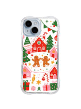Gingerbread Town Square pattern iPhone 13 case