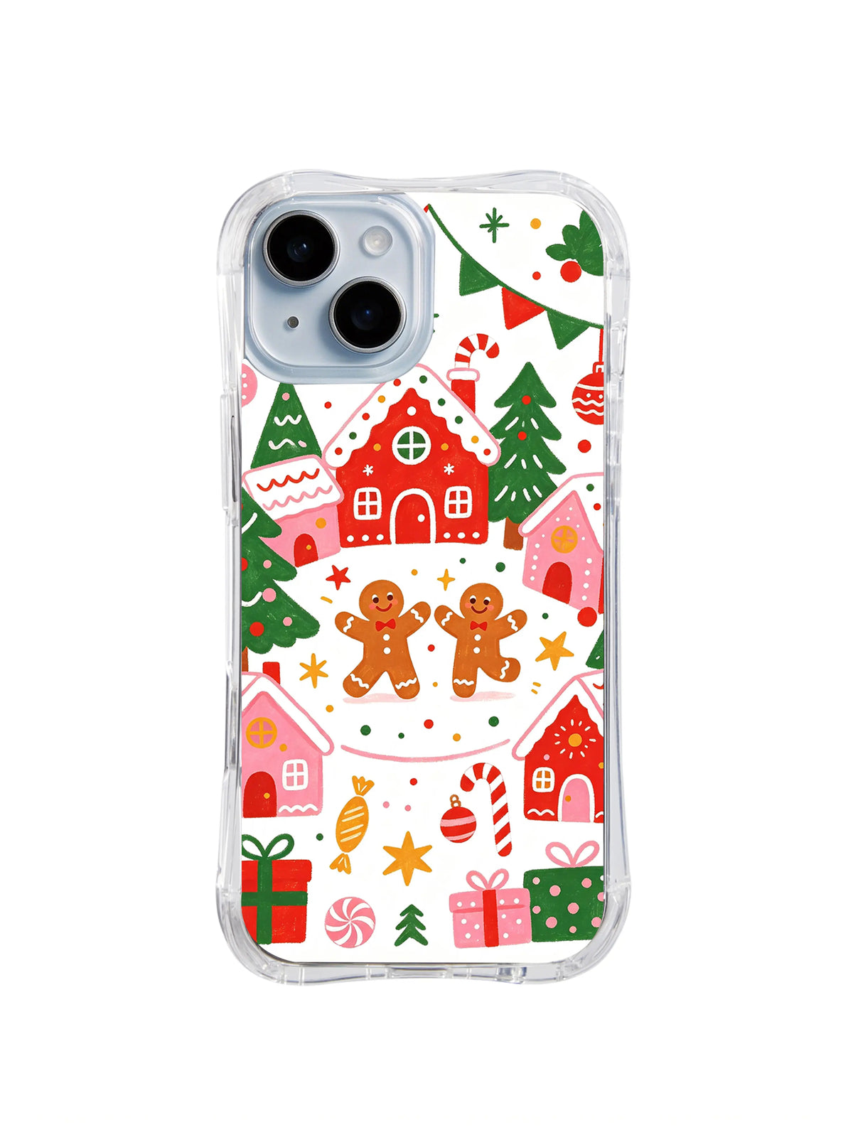 Gingerbread Town Square pattern iPhone 13 case