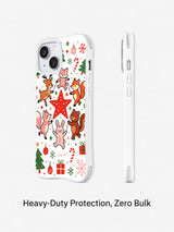 Christmas Forest Party Animals: Rear and side views of the illustrated case.