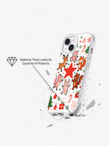 Christmas Forest Party Animals: Angled case above an illustrated broken surface.