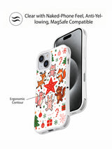 Christmas Forest Party Animals: Front and rear product views in a promotional layout.