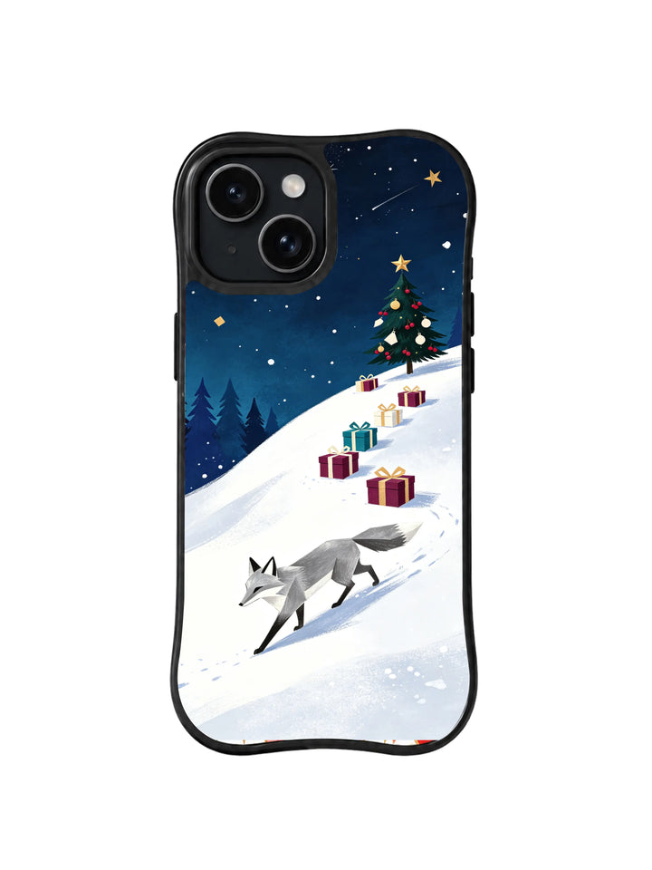 Christmas Fox Gift Hill iPhone 14 Case – Celestial Winter Art