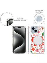 Christmas Gift Parade: Front and rear product views beside a circular accessory.