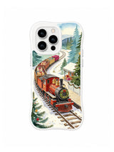 Christmas Rail Through Pines iPhone 16 Pro case in Alpine Gift Express artwork