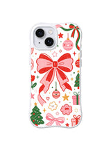 Pink Ornament Bow pattern iPhone 13 case
