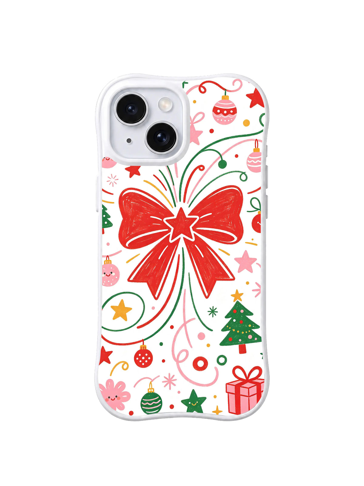 Star Ribbon Swirl pattern iPhone 13 case