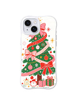 Ribbon Christmas Tree pattern iPhone 13 case