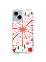 Holiday Starburst pattern iPhone 13 case