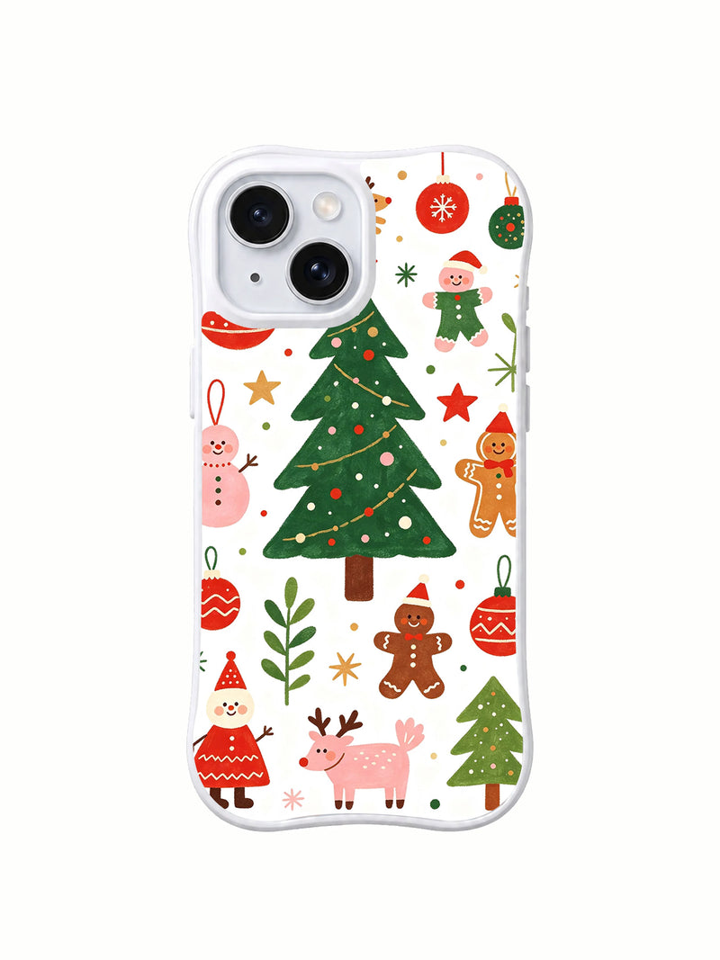 Christmas Woodland Friends iPhone 13 Case – Cottagecore Art