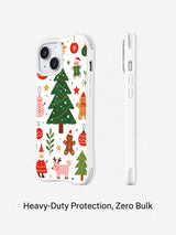 Christmas Woodland Friends: Rear and side views of the illustrated case.