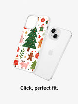 Christmas Woodland Friends: Illustrated case shown separately beside a phone.