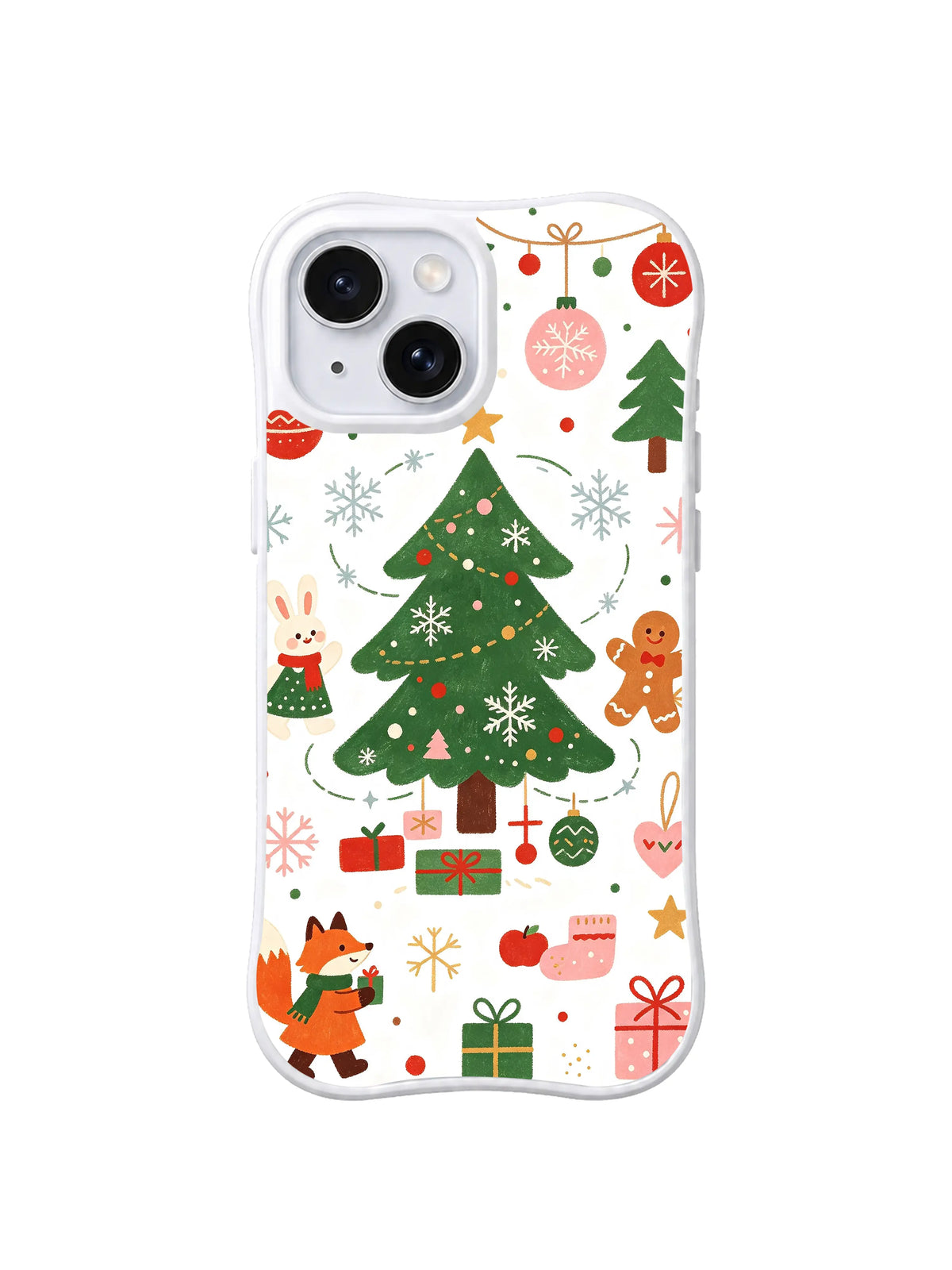 Quiet Christmas Tree pattern iPhone 13 case