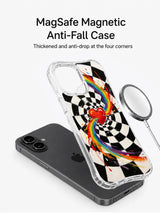 Infinite Love Vortex heart art phone case side view