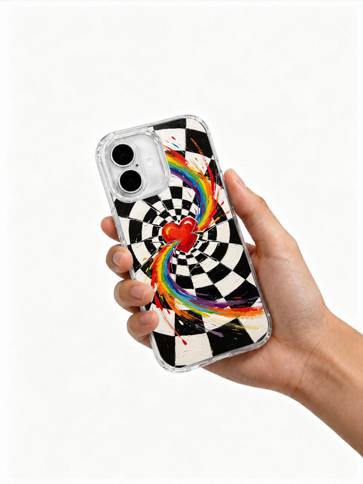 Infinite Love Vortex celestial phone case lifestyle view