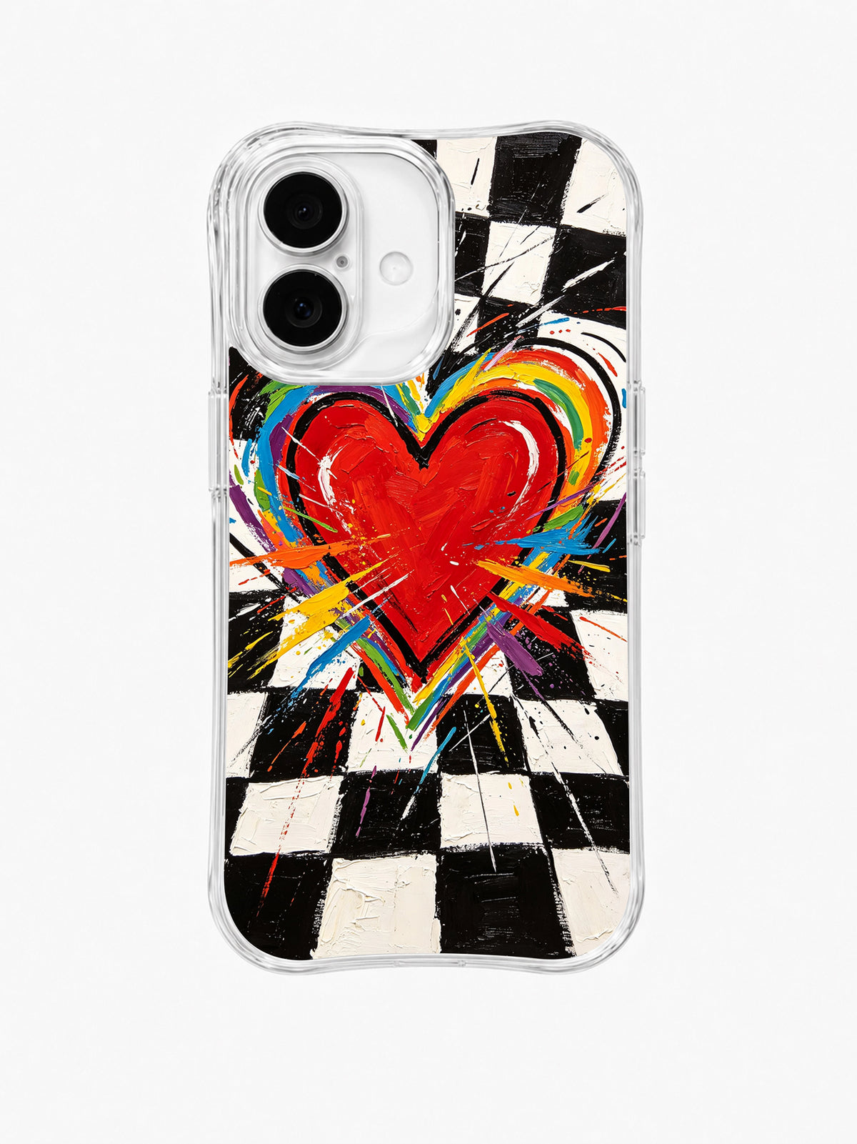 Wild Heart Energy iPhone 16 Plus case front detail