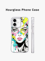 Chromatic Soul abstract portrait iPhone 17 case detail