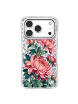 Burgundy Ring chrysanthemum artwork for iPhone 17 Pro case