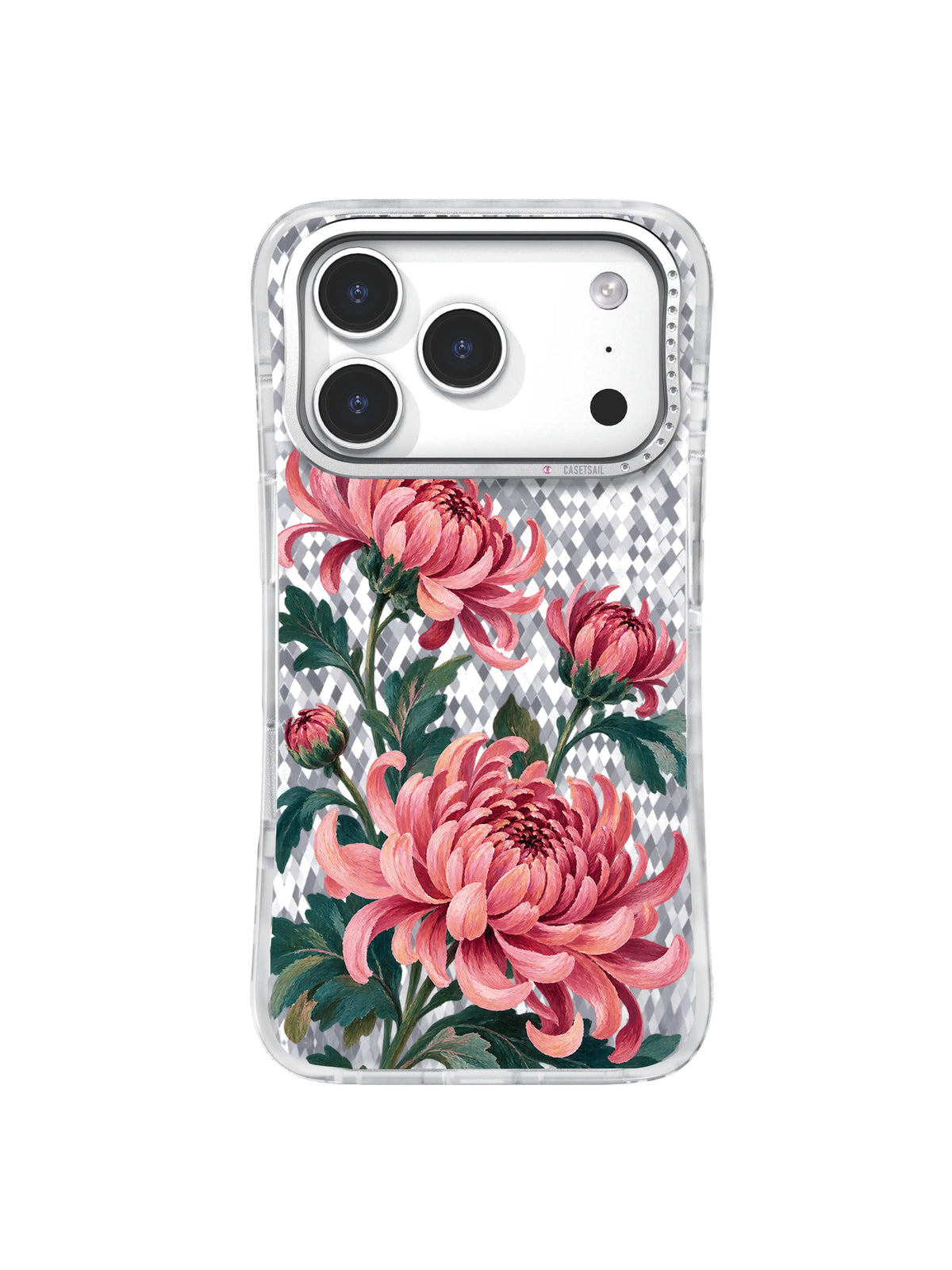 Dream Hollow chrysanthemum artwork for iPhone 17 Pro case