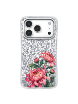 Chrysanthemum Hollow transparent iPhone case front view