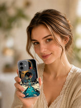 Lifestyle view of City Inside the Lock iPhone 17 case