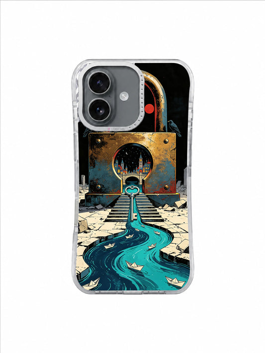 City Inside the Lock pattern 1 iPhone 17 case