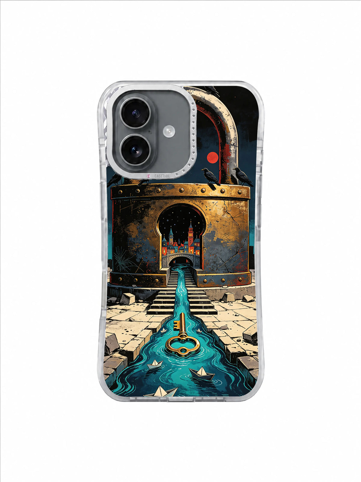 City Inside the Lock pattern 2 iPhone 17 case