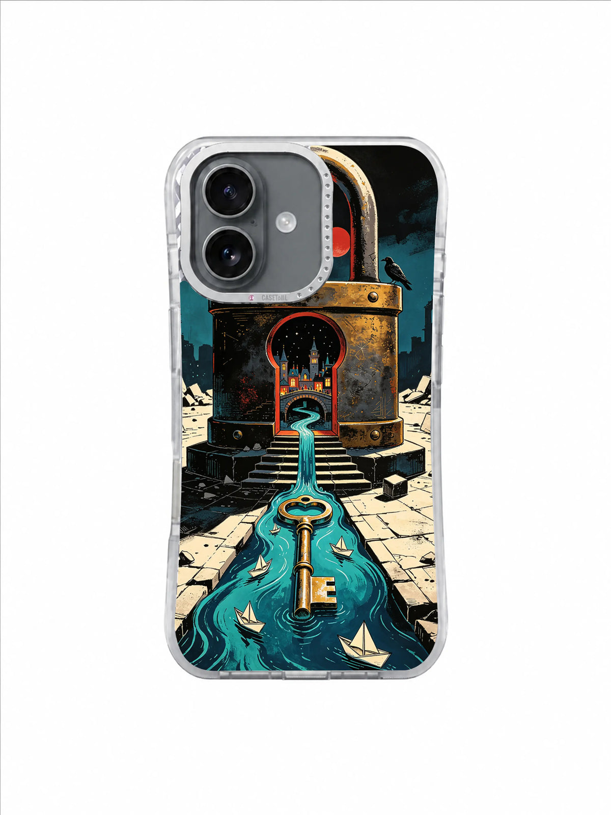 City Inside the Lock pattern 3 iPhone 17 case