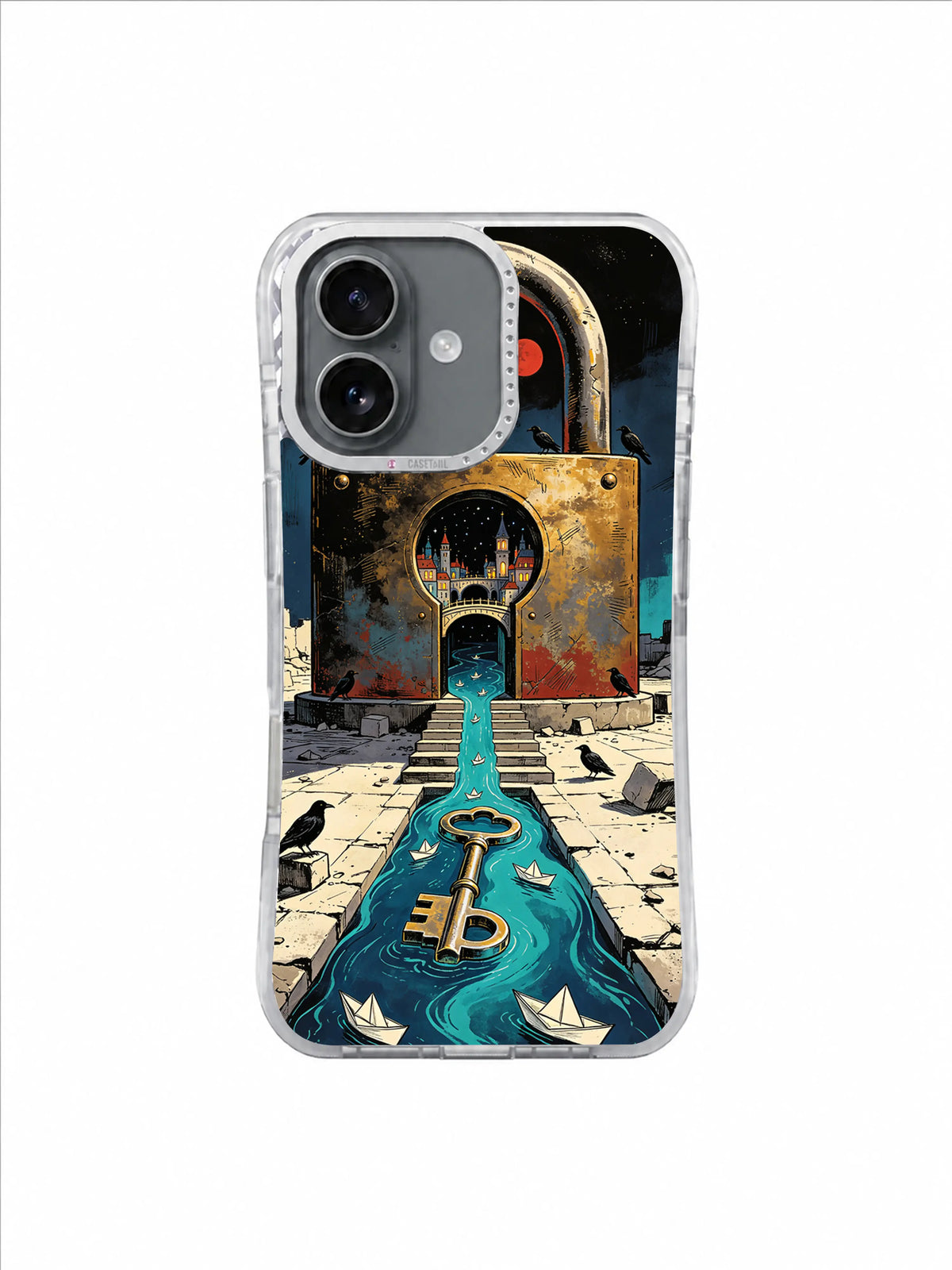 City Inside the Lock pattern 4 iPhone 17 case