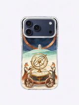 Clockwork Constellation Cart artwork 1 on an iPhone 17 Pro Max case