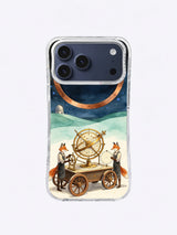 Clockwork Constellation Cart artwork 2 on an iPhone 17 Pro Max case