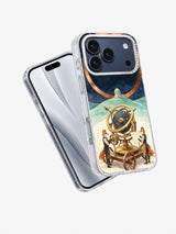 Clockwork Constellation Cart iPhone case angled view