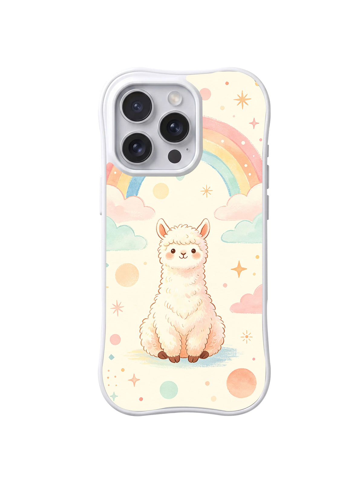 Cloud Alpaca Daydream iPhone 14 Pro case front view