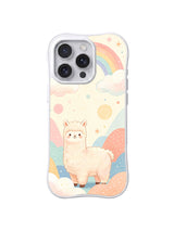 Pastel Hills Alpaca pattern iPhone 14 Pro case