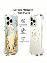Cloud alpaca iPhone 15 Pro Max case front and back view
