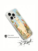 Cloud alpaca desert iPhone case angled view