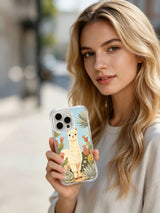 Cloud alpaca phone case lifestyle portrait
