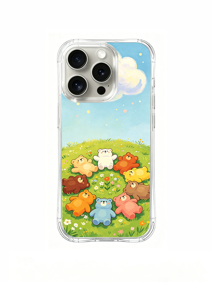 Cloud Watching Bears iPhone 14 Pro Max Case – Cute Art
